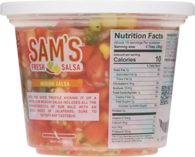 Sams Salsa Medium - 16 OZ - Image 5