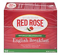 Red Rose English Breakfast Decaf Tea 40 Count Bag - 50 CT