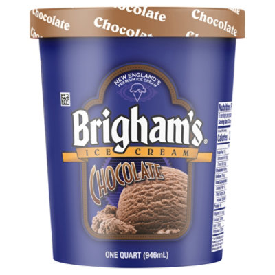 Brigham's Chocolate Ice Cream - 1 Quart - Image 3