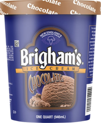 Brigham's Chocolate Ice Cream - 1 Quart - Image 6