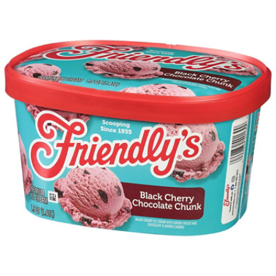 Friendly's Rich and Creamy Black Cherry Chocolate Chunk Ice Cream - 1.5 Quart - Image 3