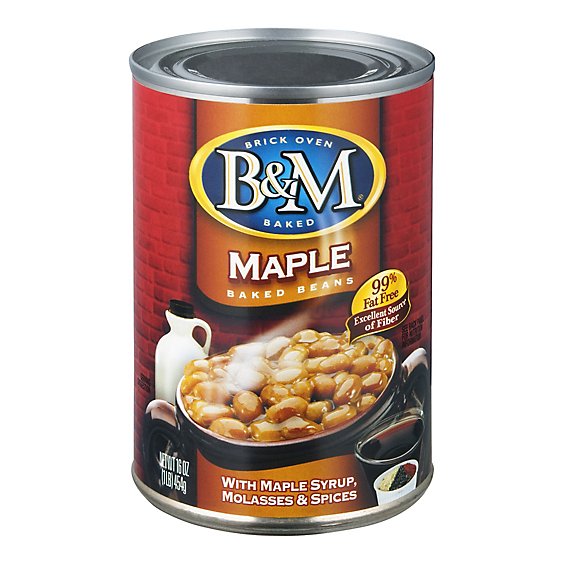 B&m Maple Flavored Baked Beans Canned 16oz - 16 OZ