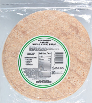 Boghosian Whole Wheat Wrap - 12 OZ - Image 5