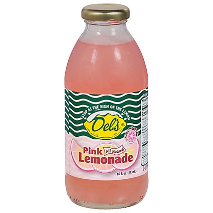 Dels Juice Pink Lemonade - 16 FZ - Image 1