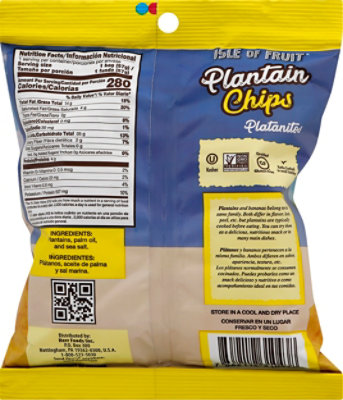 Isle Of Fruit Chips Plantain Kettle Cooked Sea Salt - 2.5 Oz - Image 5