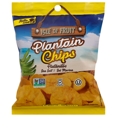 Isle Of Fruit Chips Plantain Kettle Cooked Sea Salt - 2.5 Oz - Image 1