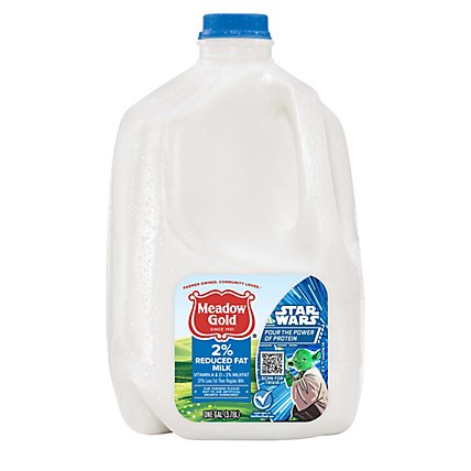 Meadow Gold DairyPure 2% Reduced Fat Milk with Vitamin A and Vitamin D Bottle - 1 Gallon - Image 1