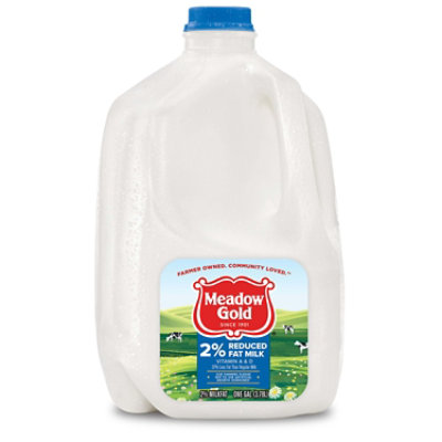 Meadow Gold DairyPure 2% Reduced Fat Milk with Vitamin A and Vitamin D Bottle - 1 Gallon