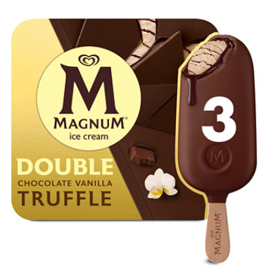 Magnum Double Chocolate Vanilla Truffle Ice Cream Bars - 3 Count