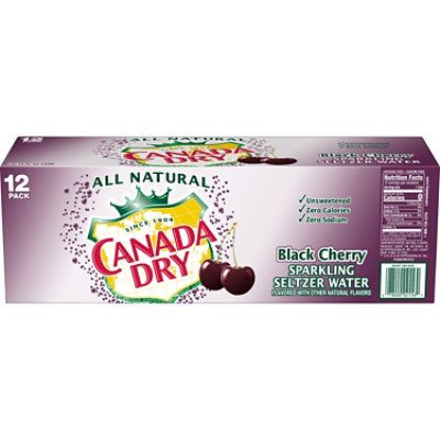 Canada Dry Seltzer Black Cherry - 12-12 FZ - Image 3