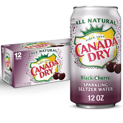 Canada Dry Seltzer Black Cherry - 12-12 FZ - Image 1