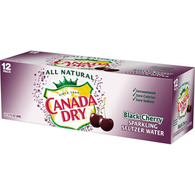 Canada Dry Seltzer Black Cherry - 12-12 FZ - Image 2