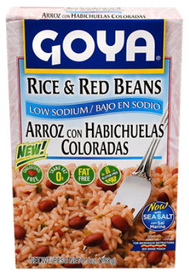 Goya Low Sodium Rice & Red Beans - 7 OZ - Image 1