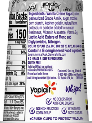 Yoplait Whips Yogurt Van Creme Lf - 4 OZ - Image 6