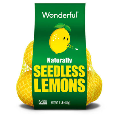 Wonderful Seedless Lemons Prepacked Bag - 1 Lb