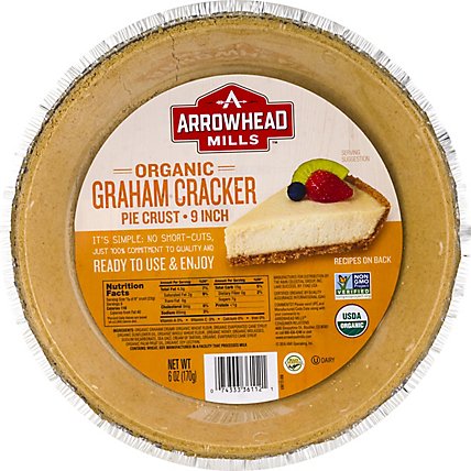Arrowhead Mills Graham Cracker Pie Crust - 6 OZ - Image 1