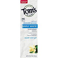 Toms Of Maine Sweet Mint Gel Simply White Toothpaste - 4.7 OZ - Image 2