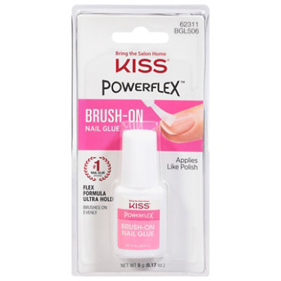 Kiss Power Glue Brushon Nail G - 1 EA