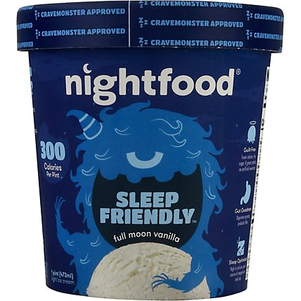 Nightfood Full Moon Vanilla Ice Cream - 16 FZ - Image 2
