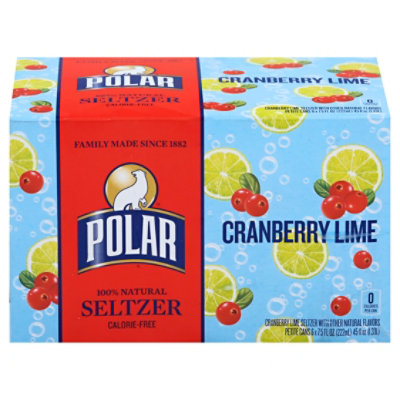 Polar Cran Lime Seltzer Cans - 6-7.5 FZ - Image 3