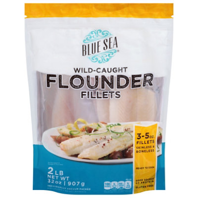 Blue Sea Flounder Fillets - 2 LB - Image 2