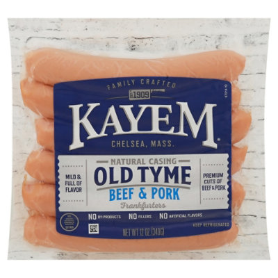 Kayem Old Tyme Natural Casing Franks - 12 OZ - Image 3