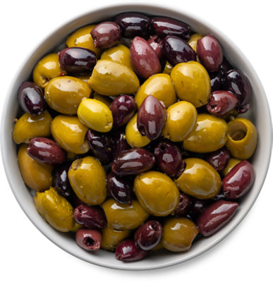 Dellalo Olives Mix Greek - 1 Lb - Image 1