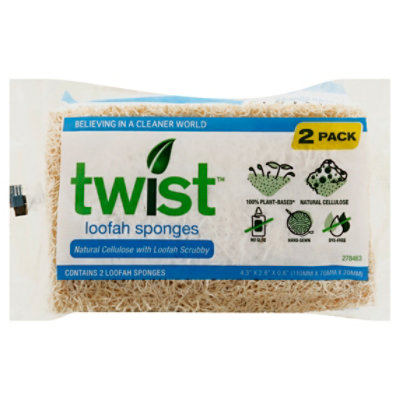 Cb Twist Loofah Sponge 2pk - EA