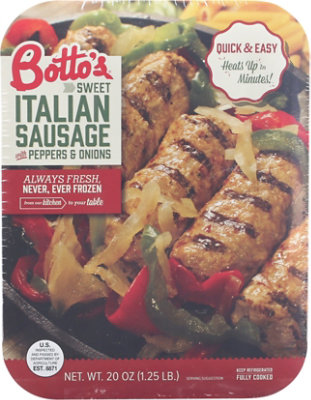 Botto's Sweet Italian Sausage Peppers Onions Entree - 20 OZ - Image 2