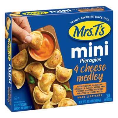 Mrs. T's Four Cheese Medley MINI Pierogies - 28 Count - Image 1
