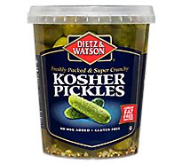 Dietz & Watson Kosher Dill Pickle Bulk - 30 CT