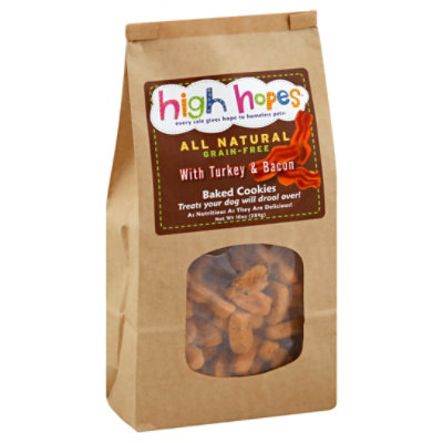 High Hopes Turkey & Bacon Dog Cookies - 10 OZ - Image 1