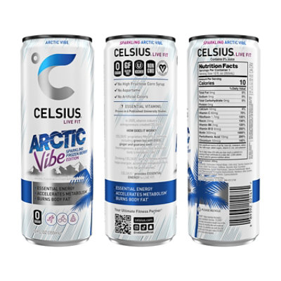 Celsius Sparkling Arctic Vibe Energy Drink Can - 12 Fl Oz - Image 2