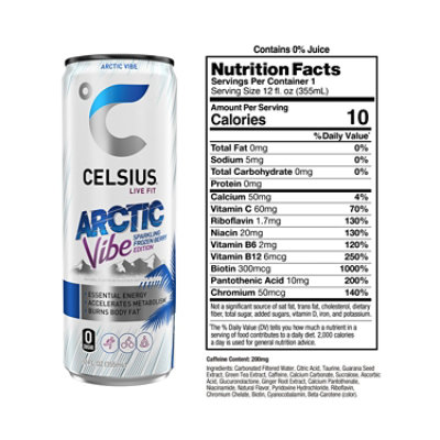 Celsius Sparkling Arctic Vibe Energy Drink Can - 12 Fl Oz - Image 3