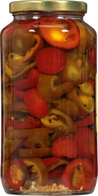 Center Regular Sliced Hot Cherry Pepper - 32 OZ - Image 6