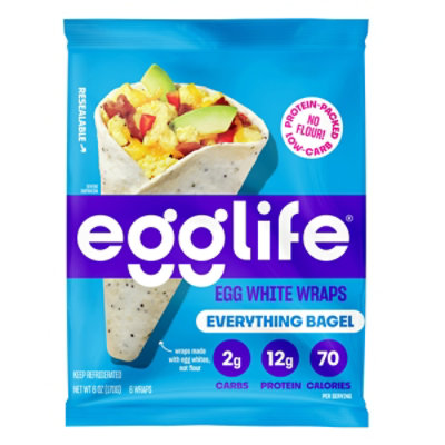 egglife Egg White Wraps Everything Bagel - 6 Oz. - Image 3