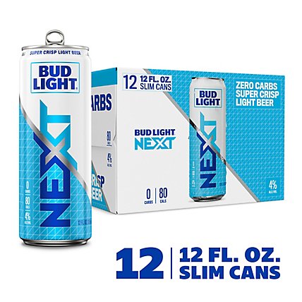 Bud Light Next Light Beer Cans - 12-12 Fl. Oz. - Image 1