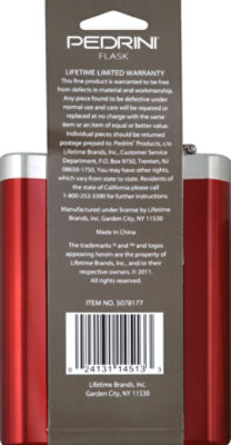 Pedrini Flask Red 8oz - EA - Image 3