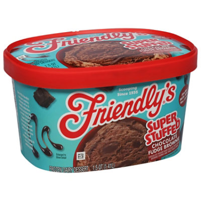 Friendly's Sundae Xtreme Fudge Brownie Frozen Dairy Dessert  - 1.5 Quart - Image 1