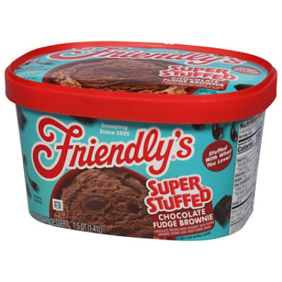 Friendly's Sundae Xtreme Fudge Brownie Frozen Dairy Dessert  - 1.5 Quart - Image 3