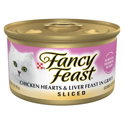 Fancy Feast Chicken Hearts & Liver Wet Cat Food - 3 Oz - Image 1