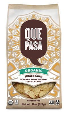 Que Pasa Organic White Corn Tortilla Chips - 11 Oz - Image 1