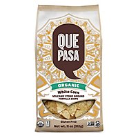 Que Pasa Organic White Corn Tortilla Chips - 11 Oz - Image 1