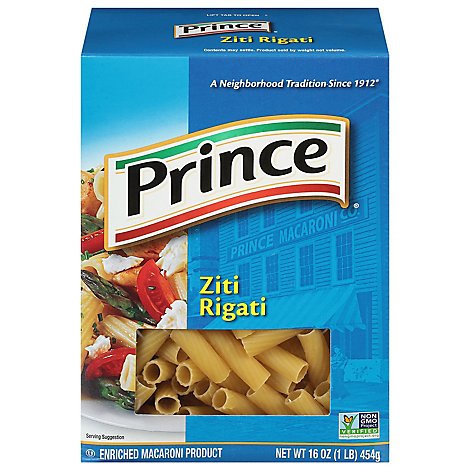 Prince Pasta Ziti Rigati - 16 Oz