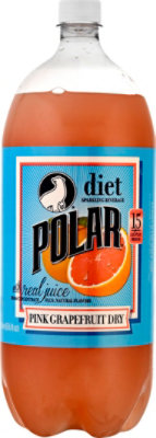 Polar Dry Soda Pink Grapefruit - 67.6 FZ - Image 2