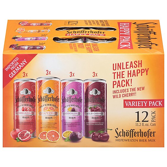 Schofferhofer Hefeweizen Can Beer Happy Pack Variety - 12-11.2oz