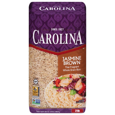 Carolina Jasmine Brown Whole Grain Rice In Bag - 2 Lb - Image 2