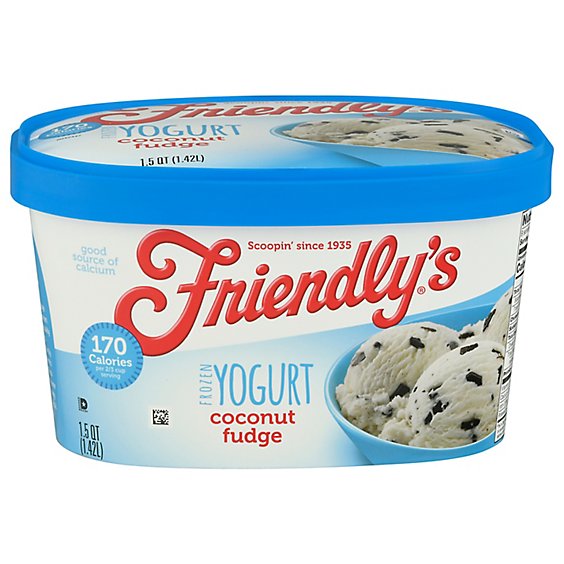 Friendly's Yogurt Frozen Fudgecoconut - 1.5 QT