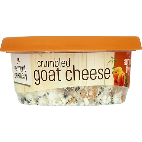 Vermont Creamery Goat Cheese Crumbles Apricot & Thyme - 4 Oz
