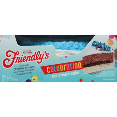 Friendly's Celebration Blue Round With Confetti Ice Cream Cake - 26 Fl. Oz. - Image 1